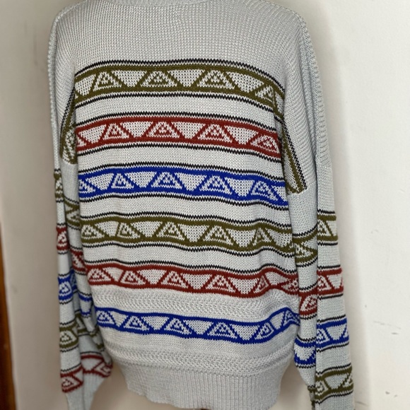 Vintage Sweater Graphix Oversized Geometric Unisex Sweater. - Picture 3 of 4